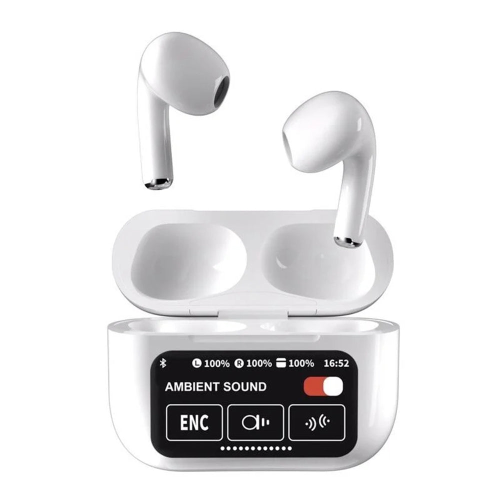 Écouteurs intra-auriculaires stéréo Bluetooth TWS True Wireless avec réduction du bruit et écran HD Écouteurs intra-auriculaires stéréo Bluetooth TWS True Wireless avec réduction du bruit et écran HD